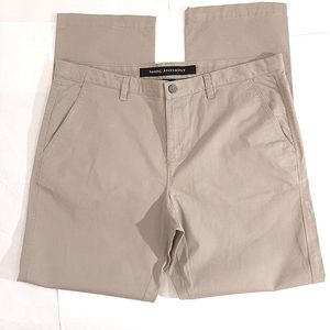 Marc Anthony Men's Pants 97% Cotton 3% Spandex Side Pockets Size 36X32 Khaki EUC